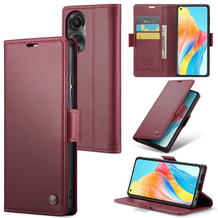 CaseMe 023 Butterfly Buckle Litchi Texture RFID Anti-theft Leather Phone Case, For OPPO A78 4G, For OPPO A77s, For OPPO Reno8 Pro 5G Global, For OPPO Reno7 Z Global/Reno7 Lite Global