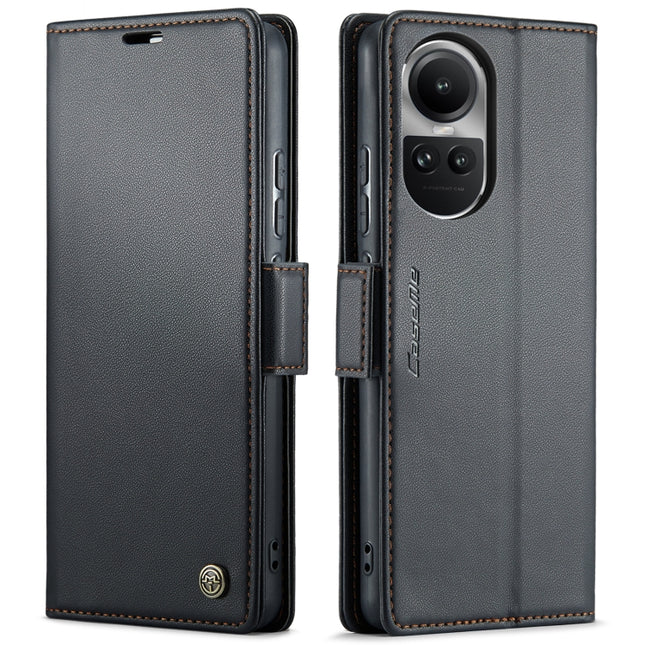 CaseMe 023 Butterfly Buckle Litchi Texture RFID Anti-theft Leather Phone Case, For OPPO Reno10 5G Global／Reno10 Pro Global, For OPPO Reno8 T 4G, For OPPO A57 4G Global/A57s 4G Global, For OPPO A77 4G Global / A57e 4G