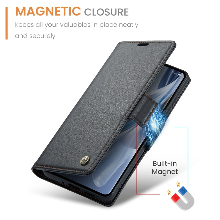 CaseMe 023 Butterfly Buckle Litchi Texture RFID Anti-theft Leather Phone Case
