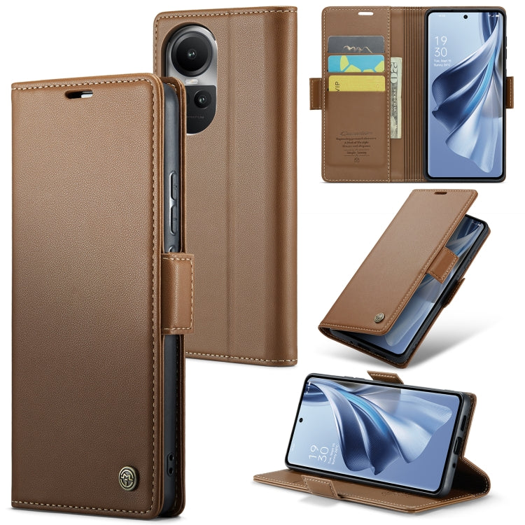 CaseMe 023 Butterfly Buckle Litchi Texture RFID Anti-theft Leather Phone Case