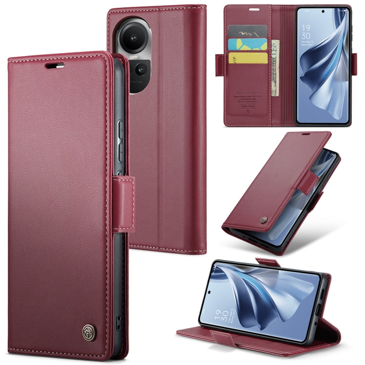 CaseMe 023 Butterfly Buckle Litchi Texture RFID Anti-theft Leather Phone Case