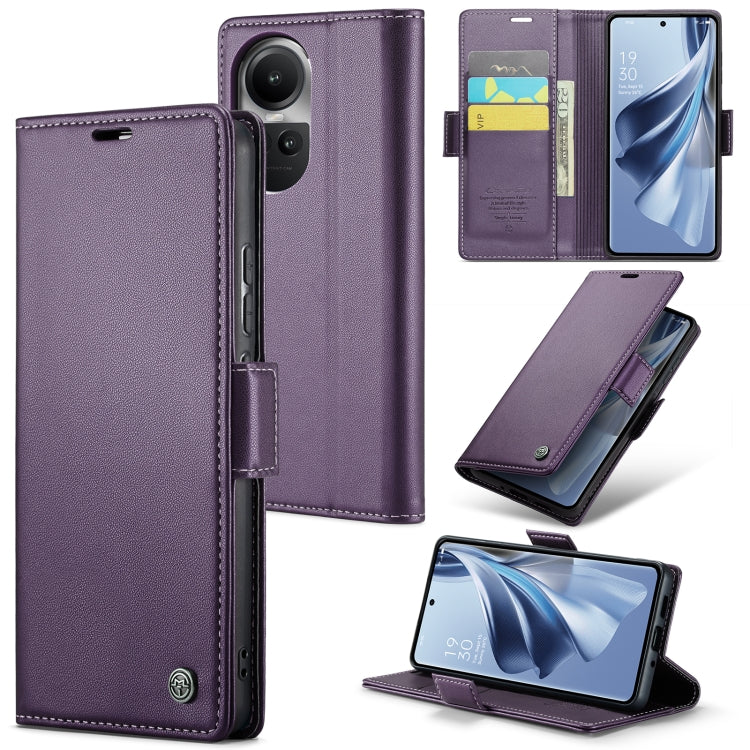 CaseMe 023 Butterfly Buckle Litchi Texture RFID Anti-theft Leather Phone Case