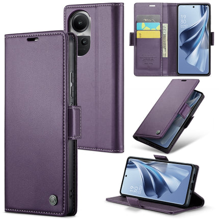 CaseMe 023 Butterfly Buckle Litchi Texture RFID Anti-theft Leather Phone Case, For OPPO Reno10 5G Global／Reno10 Pro Global, For OPPO Reno8 T 4G, For OPPO A57 4G Global/A57s 4G Global, For OPPO A77 4G Global / A57e 4G