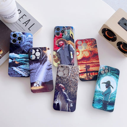 Precise Hole Oil Painting Pattern PC Phone Case, For iPhone 12 mini, For iPhone 12, For iPhone 12 Pro, For iPhone 12 Pro Max