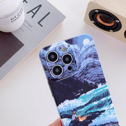 Precise Hole Oil Painting Pattern PC Phone Case, For iPhone 13 mini, For iPhone 13, For iPhone 13 Pro, For iPhone 13 Pro Max