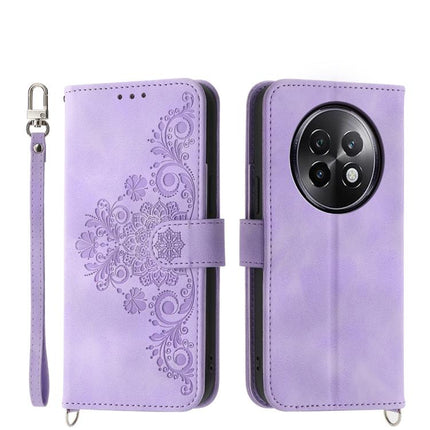 Skin Feel Flowers Embossed Wallet Leather Phone Case, For Realme 14 Pro, For Realme C75 / Realme 14x, For Realme 13+, For Realme 13 Pro / 13 Pro+ Global