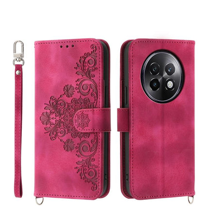 Skin Feel Flowers Embossed Wallet Leather Phone Case, For Realme 14 Pro, For Realme C75 / Realme 14x, For Realme 13+, For Realme 13 Pro / 13 Pro+ Global