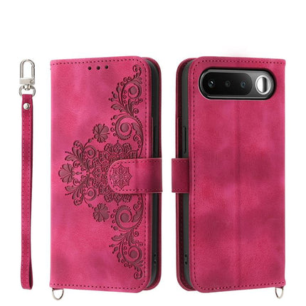 Skin Feel Flowers Embossed Wallet Leather Phone Case, For Realme 16T 5G, For Realme C100 4G, For Realme 16 5G, For Realme C85 5G / Realme 15x 5G