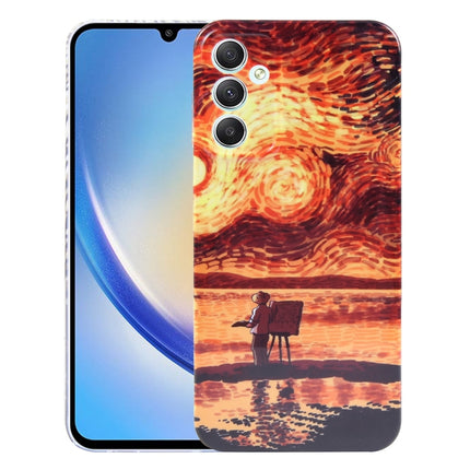 Precise Hole Oil Painting Pattern PC Phone Case, For Samsung Galaxy S22 Ultra 5G, For Samsung Galaxy A14 5G, For Samsung Galaxy A34 5G, For Samsung Galaxy A54 5G