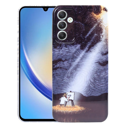 Precise Hole Oil Painting Pattern PC Phone Case, For Samsung Galaxy S22 Ultra 5G, For Samsung Galaxy A14 5G, For Samsung Galaxy A34 5G, For Samsung Galaxy A54 5G