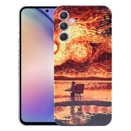 Precise Hole Oil Painting Pattern PC Phone Case, For Samsung Galaxy S22 Ultra 5G, For Samsung Galaxy A14 5G, For Samsung Galaxy A34 5G, For Samsung Galaxy A54 5G