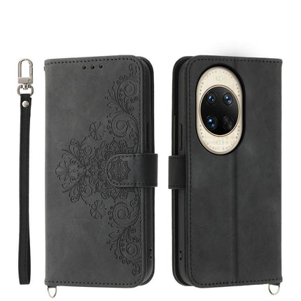 Skin Feel Flowers Embossed Wallet Leather Phone Case, For Huawei Enjoy 90 / Enjoy 90 Plus / nova Y74, For Huawei nova 14 Ultra, For Huawei nova 14 Pro, For Huawei nova 14