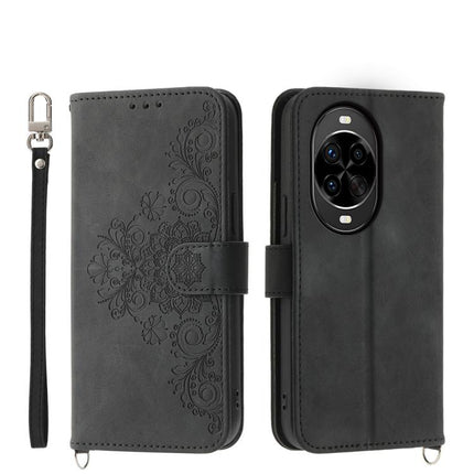 Skin Feel Flowers Embossed Wallet Leather Phone Case, For Huawei Enjoy 90 / Enjoy 90 Plus / nova Y74, For Huawei nova 14 Ultra, For Huawei nova 14 Pro, For Huawei nova 14