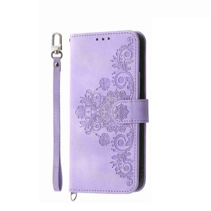 Skin Feel Flowers Embossed Wallet Leather Phone Case, For Honor X9b, For Honor 90 Pro 5G, For Honor 90 5G, For Honor X50i