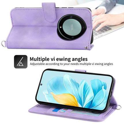 Skin Feel Flowers Embossed Wallet Leather Phone Case, For Honor X9d 5G / X70 5G, For Honor X6c 4G / X5b / X5b Plus, For Honor 400 Pro Global 160.8mm, For Honor 400 Lite Global