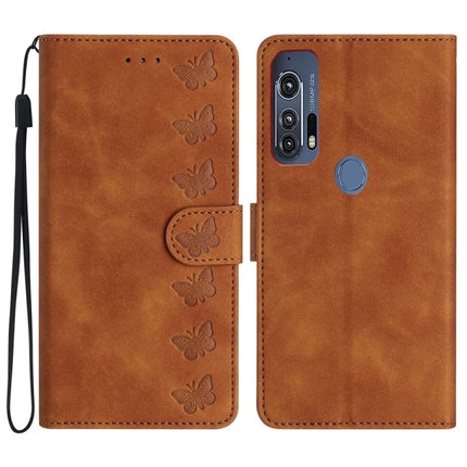 Seven Butterflies Embossed Leather Phone Case