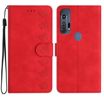 Seven Butterflies Embossed Leather Phone Case