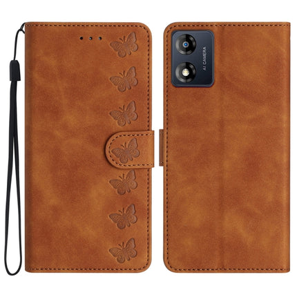 Seven Butterflies Embossed Leather Phone Case