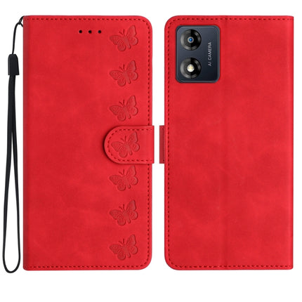 Seven Butterflies Embossed Leather Phone Case
