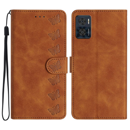 Seven Butterflies Embossed Leather Phone Case