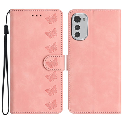 Seven Butterflies Embossed Leather Phone Case
