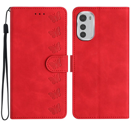 Seven Butterflies Embossed Leather Phone Case