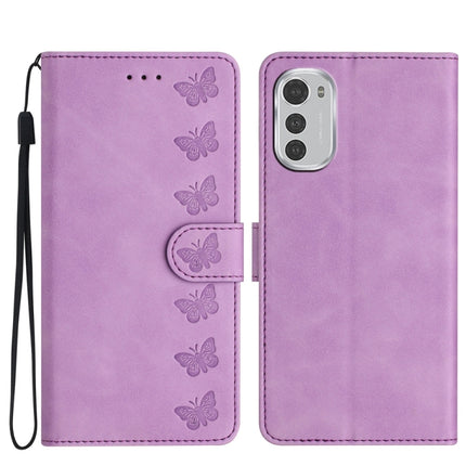 Seven Butterflies Embossed Leather Phone Case