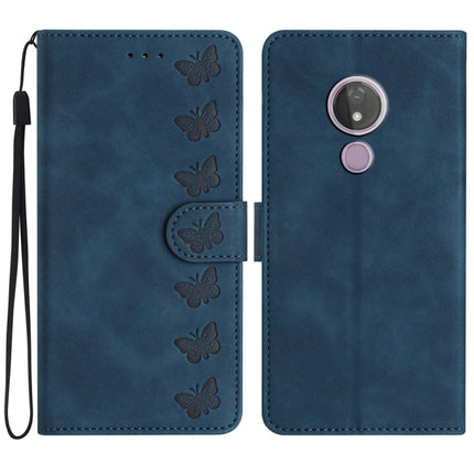 Seven Butterflies Embossed Leather Phone Case