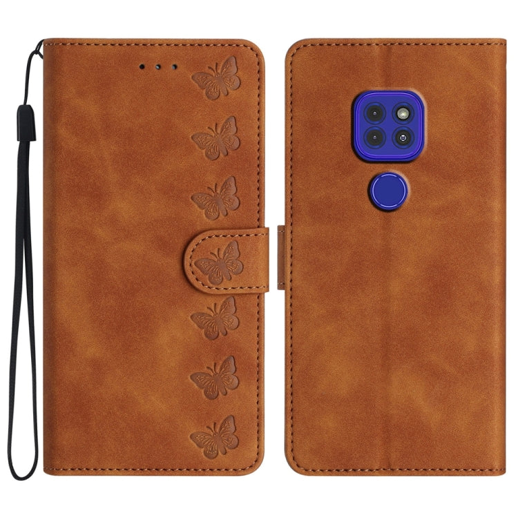 Seven Butterflies Embossed Leather Phone Case