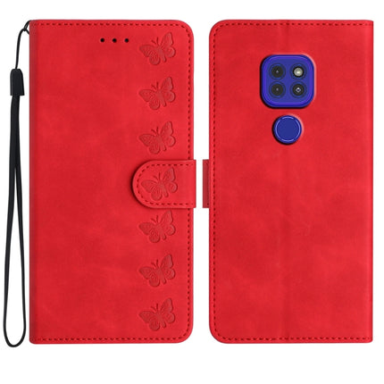 Seven Butterflies Embossed Leather Phone Case