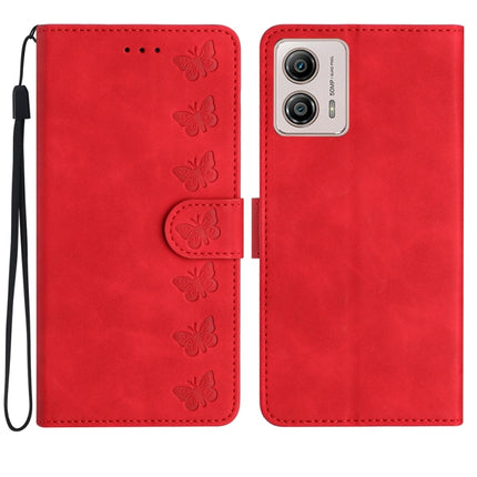 Seven Butterflies Embossed Leather Phone Case