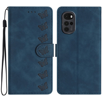 Seven Butterflies Embossed Leather Phone Case