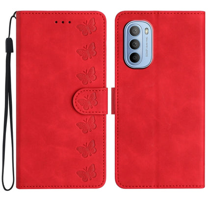 Seven Butterflies Embossed Leather Phone Case
