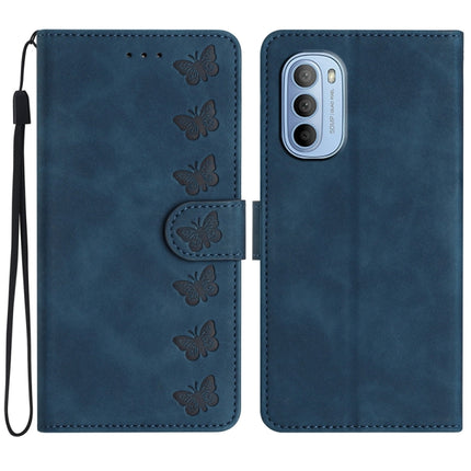 Seven Butterflies Embossed Leather Phone Case