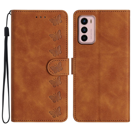 Seven Butterflies Embossed Leather Phone Case