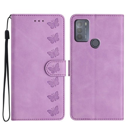 Seven Butterflies Embossed Leather Phone Case