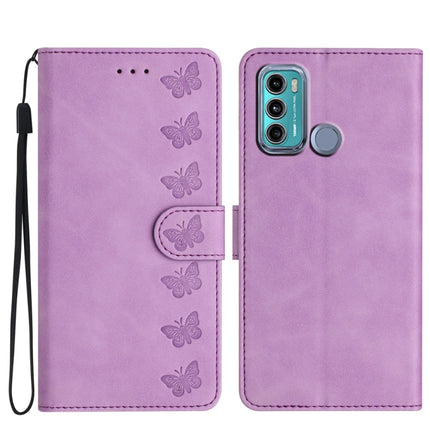 Seven Butterflies Embossed Leather Phone Case
