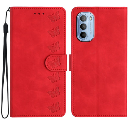 Seven Butterflies Embossed Leather Phone Case