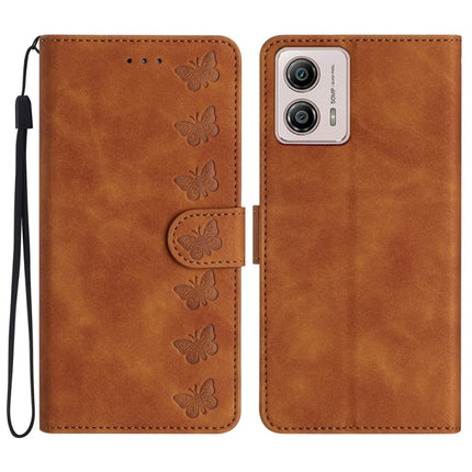 Seven Butterflies Embossed Leather Phone Case