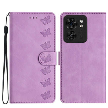 Seven Butterflies Embossed Leather Phone Case