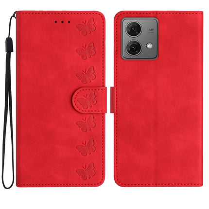 Seven Butterflies Embossed Leather Phone Case