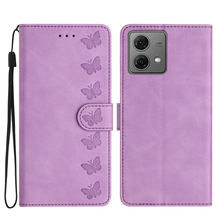 Seven Butterflies Embossed Leather Phone Case