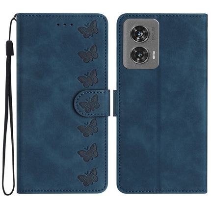 Seven Butterflies Embossed Leather Phone Case