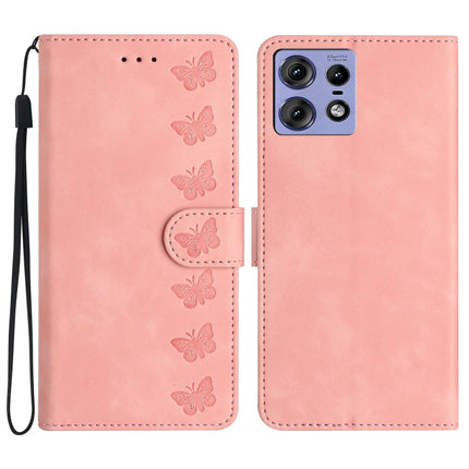 Seven Butterflies Embossed Leather Phone Case