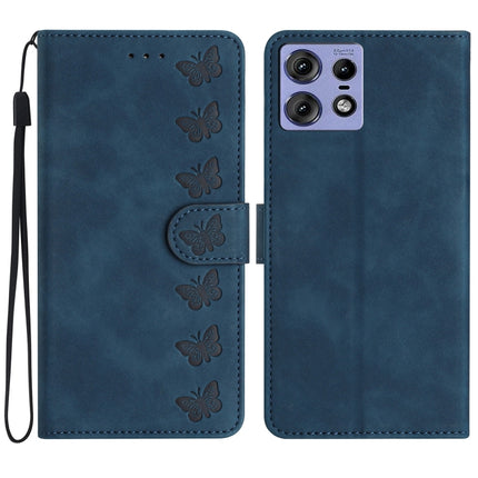Seven Butterflies Embossed Leather Phone Case