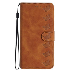 Seven Butterflies Embossed Leather Phone Case