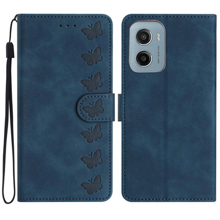 Seven Butterflies Embossed Leather Phone Case