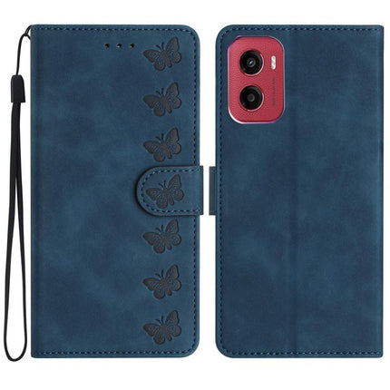 Seven Butterflies Embossed Leather Phone Case