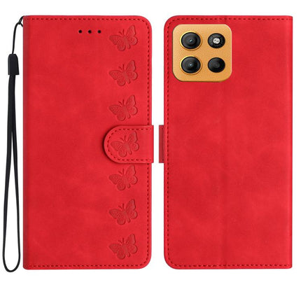 Seven Butterflies Embossed Leather Phone Case