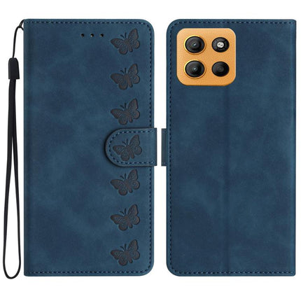 Seven Butterflies Embossed Leather Phone Case